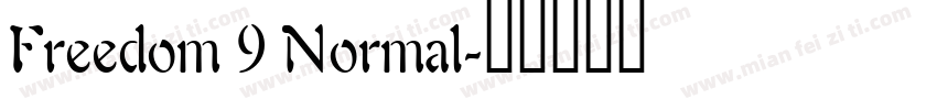 Freedom 9 Normal字体转换